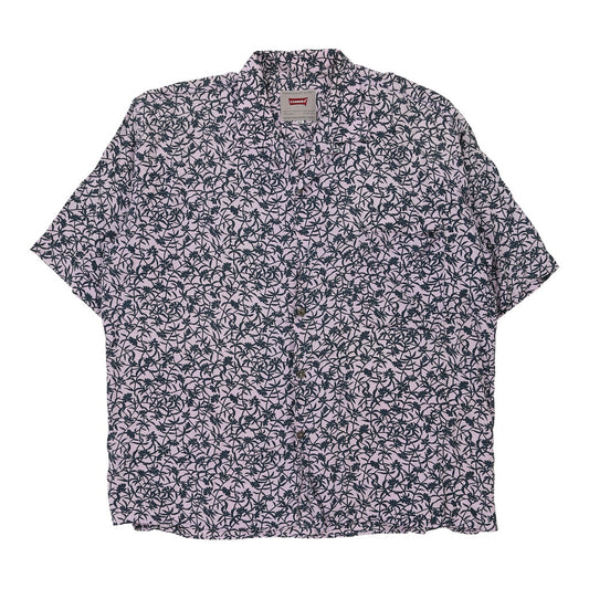 Vintage Carrera Patterned Shirt - XL Pink Cotton
