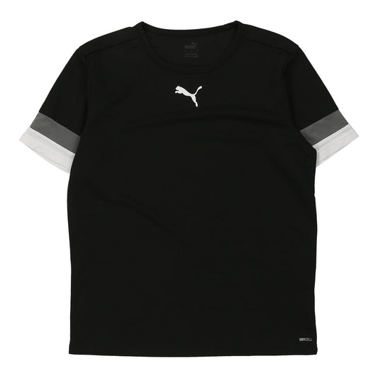 Vintage Puma Sports Top - Large Black Polyester