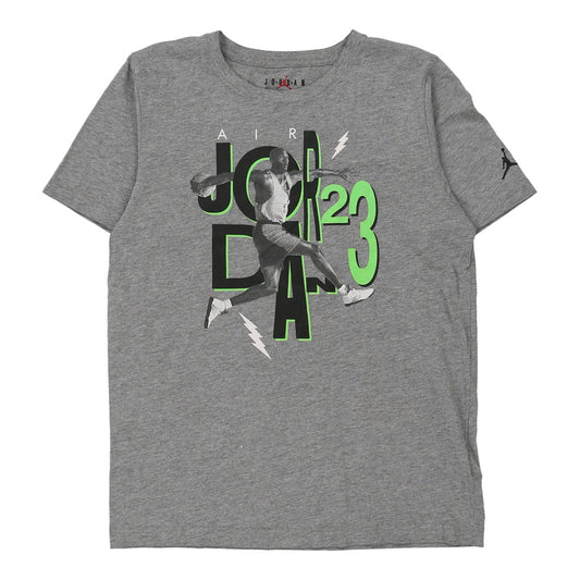 Vintage Age 13-15 Jordan Graphic T-Shirt - XL Grey Cotton