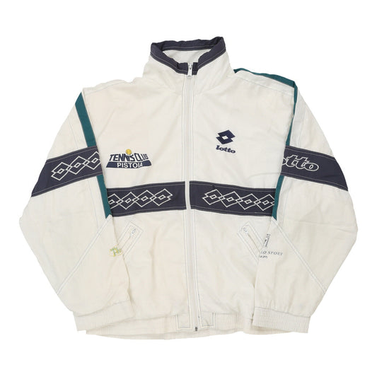 Vintage white Tennis Club Pistoia Lotto Track Jacket - mens medium