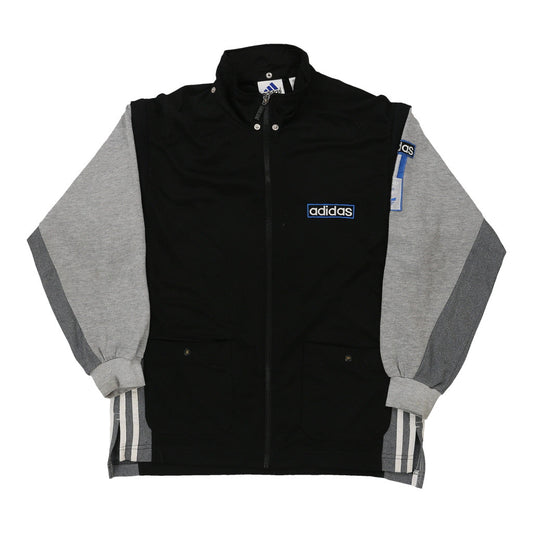 Vintage black Adidas Track Jacket - mens small