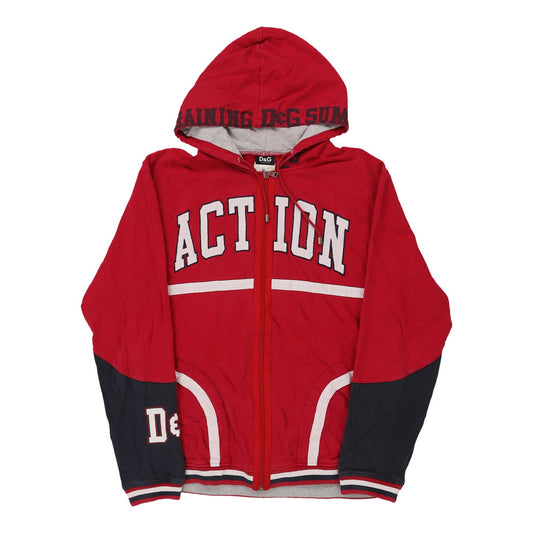 Vintage red Dolce & Gabbana Hoodie - mens x-large