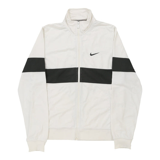 Vintage white Nike Track Jacket - mens medium