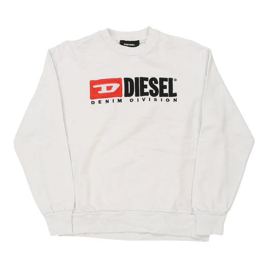 Vintage white Diesel Sweatshirt - mens small