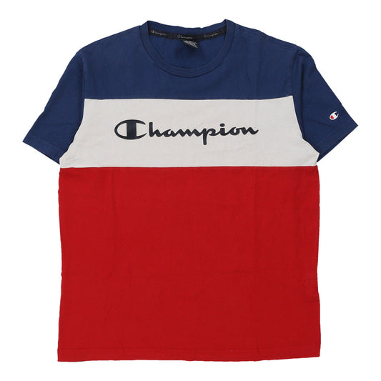 Vintage block colour Champion T-Shirt - mens medium