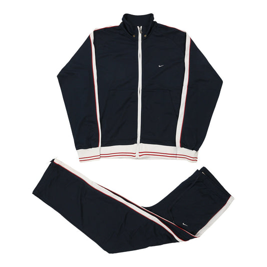 Vintage navy Nike Full Tracksuit - mens x-large