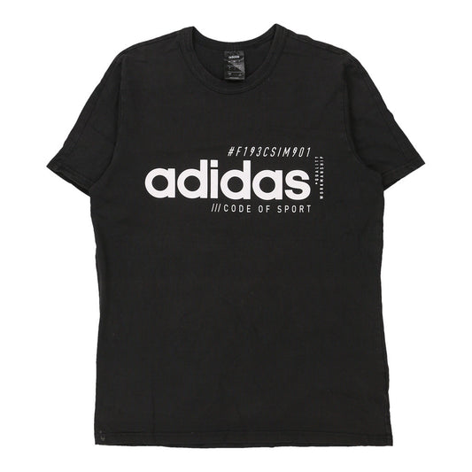Vintage black Adidas T-Shirt - mens large