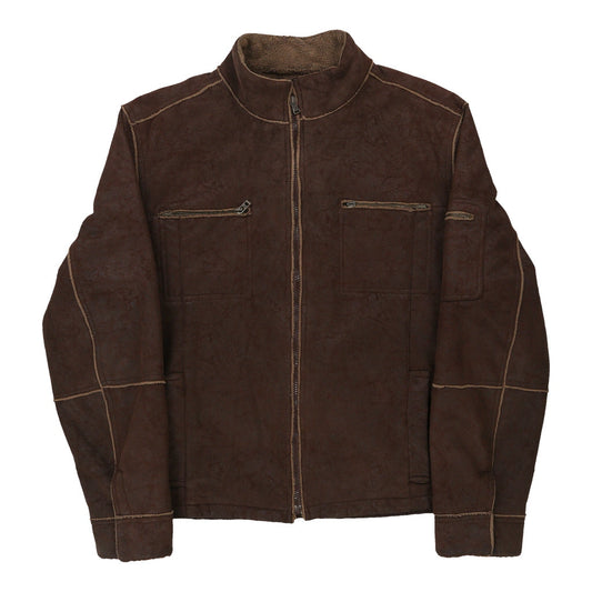Vintage brown Blustuff Suede Jacket - mens medium