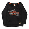 Vintage black Harley Davidson Sweatshirt - womens x-large