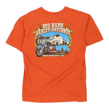  Vintage orange Big Barn Harley Davidson T-Shirt - mens x-large