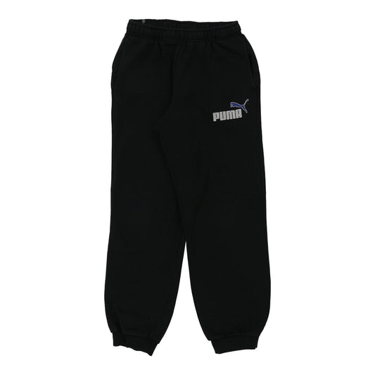 Vintage Puma Joggers - Small Black Cotton