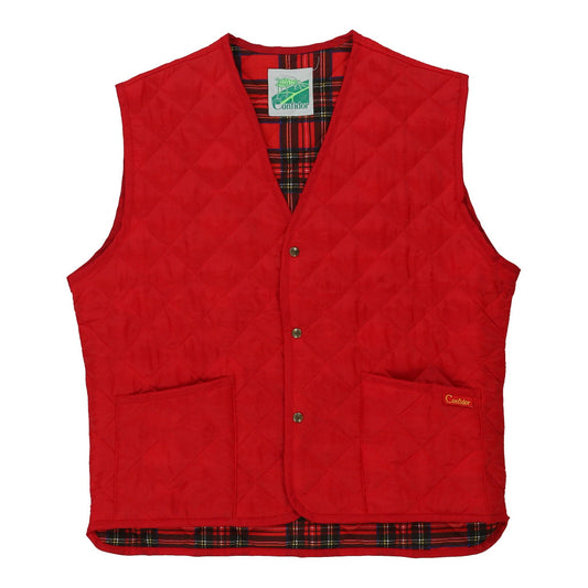 Vintage red Confidor Gilet - mens xx-large