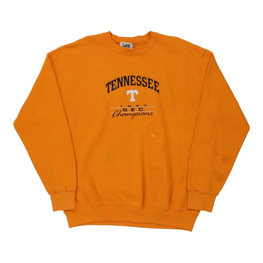 Vintage Made in USA Tennessee Lee Sweatshirt - XL Orange Cotton
