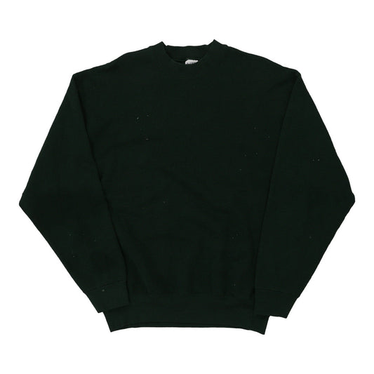 Vintage Made in USA Blank Unbranded Sweatshirt - XL Green Cotton