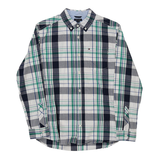 Vintage Age 13-14 Tommy Hilfiger Checked Shirt - Large Multicoloured Cotton