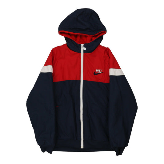 Vintage Age 12-13 Nike Jacket - Large Block Colour Polyester Blend