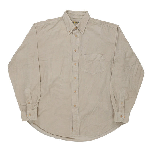 Vintage Play Life Cord Shirt - XL Beige Cotton