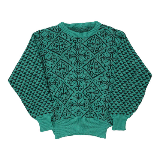 Vintage Unbranded Jumper - Medium Green Wool