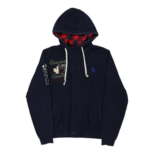 Vintage U.S. Polo Assn. Jacket - Large Navy Cotton