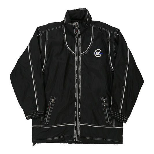 Vintage Kaierlai Contrast Stitch Jacket - XL Black Nylon