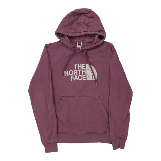 Vintage The North Face Spellout Hoodie - Small Purple Cotton