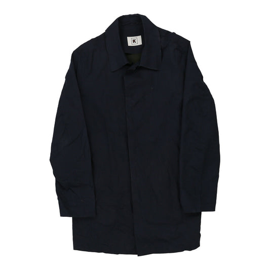 Vintage Kired Coat - Medium Navy Cotton Blend