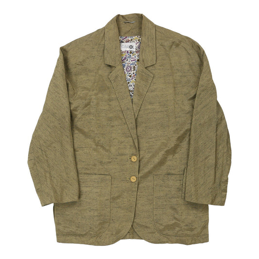Vintage Unbranded Blazer - Large Beige Cotton