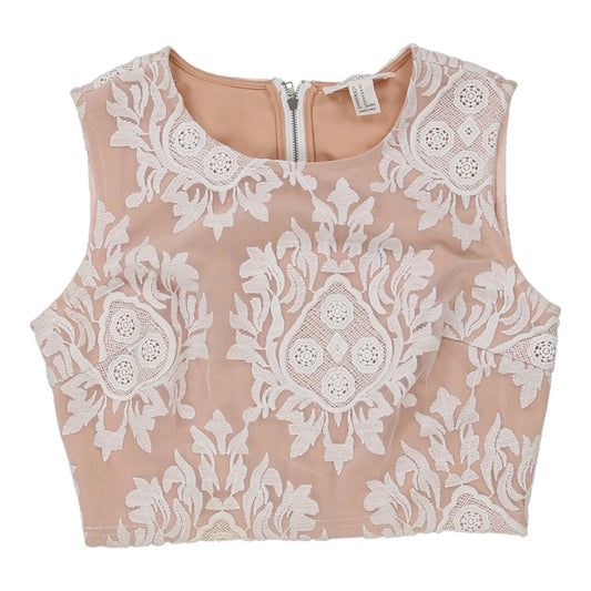 Vintage Forever 21 Top - Medium Pink Polyester Blend