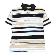  Avirex Striped Polo Shirt - Medium Black & White Cotton polo shirt Avirex   