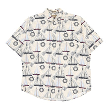  Natural Issue Patterned Shirt - Large White Cotton patterned shirt Natural Issue   