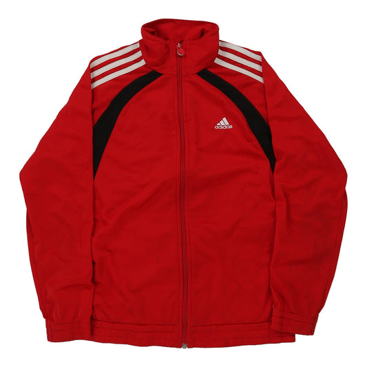 Vintage Age 13-14 Adidas Track Jacket - Large Red Polyester