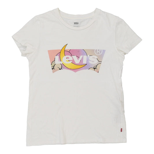 Vintage Levis Graphic T-Shirt - XS White Cotton