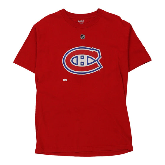 Vintage red Montreal Canadians Reebok T-Shirt - mens large