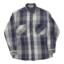  Vintage grey Unbranded Flannel Shirt - mens medium