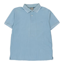  Diadora Polo Shirt - Medium Blue Cotton - Thrifted.com