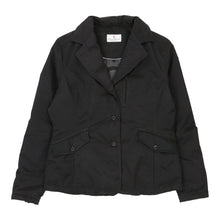  Conte Of Florence Jacket - Medium Black Polyester Blend - Thrifted.com