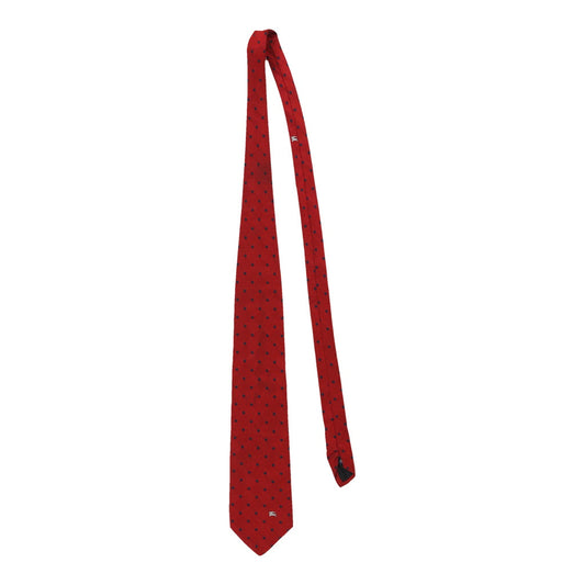 Vintage red Burberry Tie - mens no size