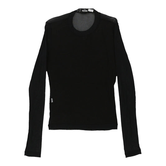Vintage black Moschino Mesh Top - womens small