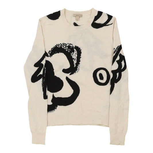 Vintage beige Burberry Brit Jumper - womens large