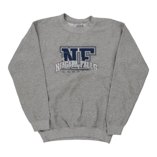 Vintage grey Niagara Falls Gildan Sweatshirt - mens small