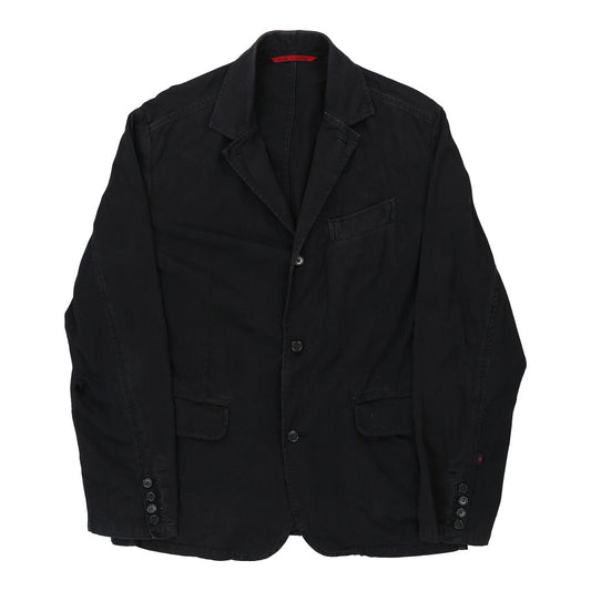 Vintage Kappa Jacket - Medium Black Cotton