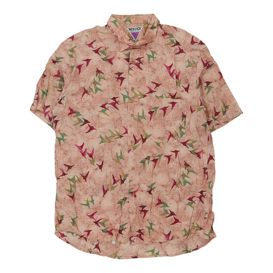 Vintage Noi & Voi Patterned Shirt - XL Pink Viscose