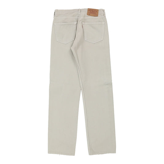 Vintage 501 Levis Jeans - 31W 34L Beige Cotton