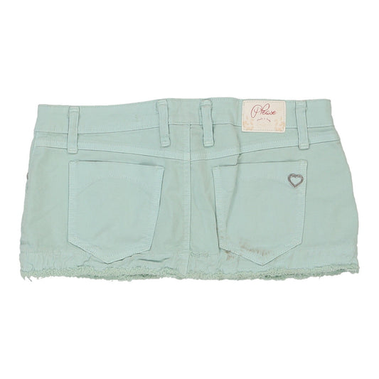 Vintage green Please Micro Skirt - womens medium
