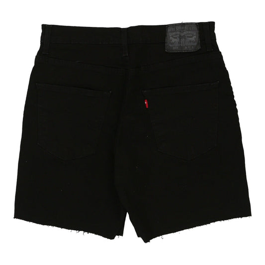 Vintage black 569 Levis Denim Shorts - womens 31" waist