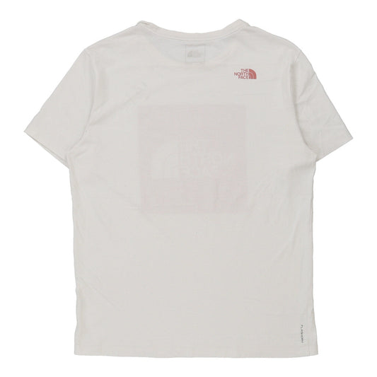 Vintage The North Face Spellout T-Shirt - Large White Cotton