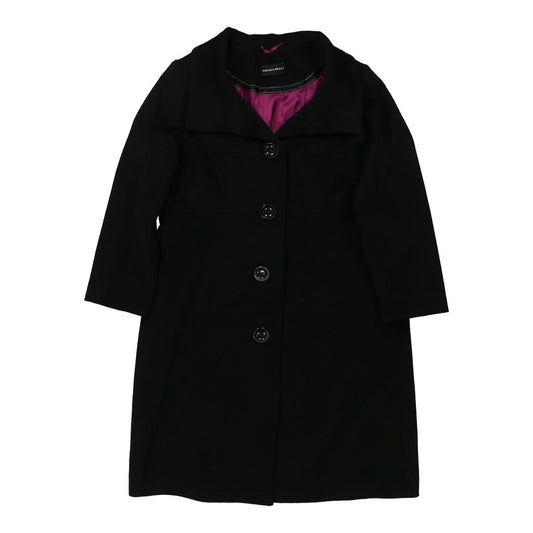 Vintage Giulia Valli Coat - Large Black Wool