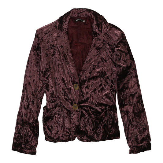 Vintage Magica Blazer - Small Burgundy Nylon