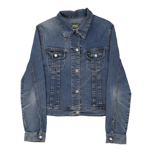 Vintage Pigdog Power Wear Denim Jacket - Medium Blue Cotton