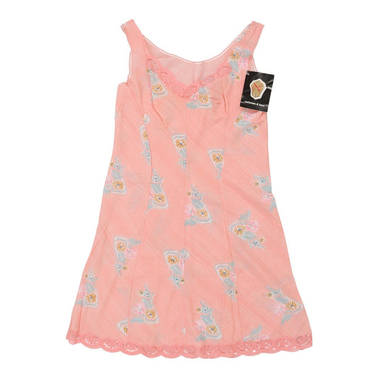 Vintage 1980's Cnc Dress - Medium Pink Viscose Blend